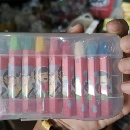 Y935 12C CRAYON DAVIS 12 WARNA DAVIS PENDEK OIL PASTEL