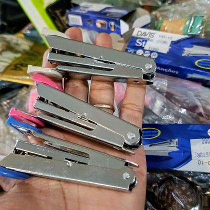 Y933 STAPLER DAVIS NO 10 DAVIS HD-10 ALAT STAPLESS METAL STAINLESS