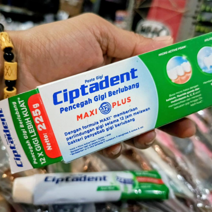 Z372 250 Gram Ciptadent Pasta Gigi Maxi Jumbo Cool Mint Hijau