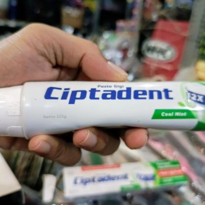 Z372 250 Gram Ciptadent Pasta Gigi Maxi Jumbo Cool Mint Hijau