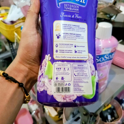 Y929 Detergen Cair Sosoft 700Ml Detergen Tumbuhan