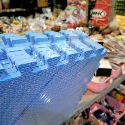 Z183 30x30cm tebal 1cm isi 9lembar SNI Puzzle Eva Mat Polos matras alas karpet matras mainan anak playmat