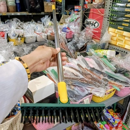 Y924 Sikat Lantai Sikat Sapu 2in1 Kamar mandi Sikat Gagang wiper kaca gagang stailness sambung panjang pendek