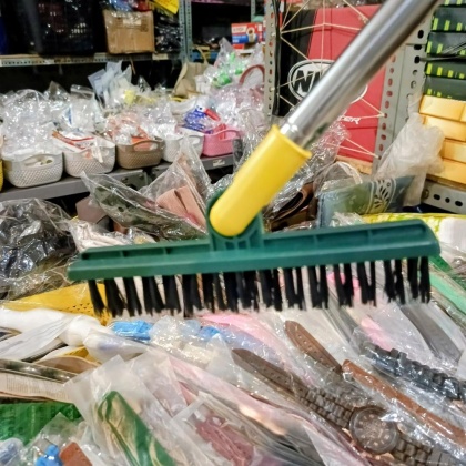 Y924 Sikat Lantai Sikat Sapu 2in1 Kamar mandi Sikat Gagang wiper kaca gagang stailness sambung panjang pendek