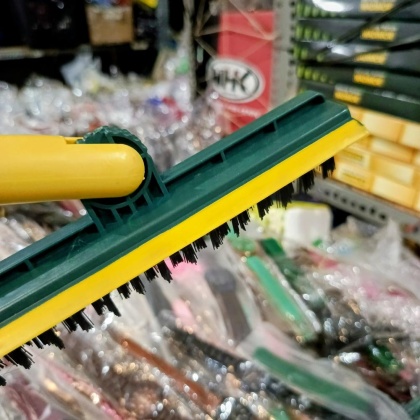 Y924 Sikat Lantai Sikat Sapu 2in1 Kamar mandi Sikat Gagang wiper kaca gagang stailness sambung panjang pendek