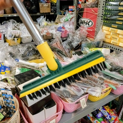 Y924 Sikat Lantai Sikat Sapu 2in1 Kamar mandi Sikat Gagang wiper kaca gagang stailness sambung panjang pendek