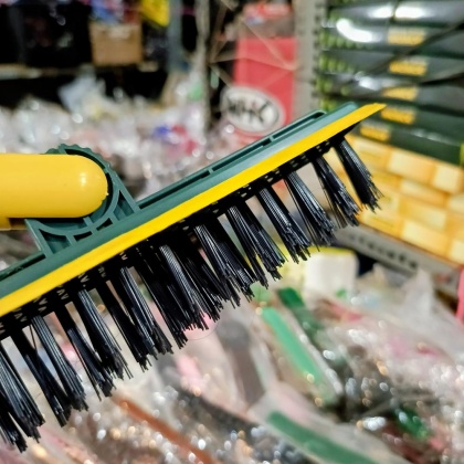 Y924 Sikat Lantai Sikat Sapu 2in1 Kamar mandi Sikat Gagang wiper kaca gagang stailness sambung panjang pendek